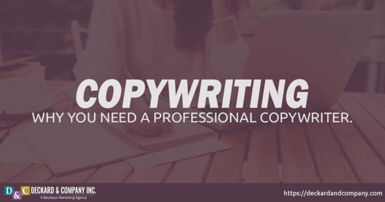 Why you need a professional copywriter