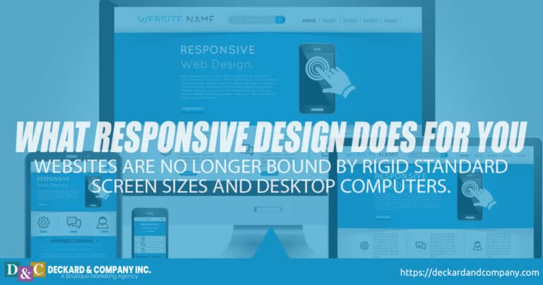 What responsive website design does for you