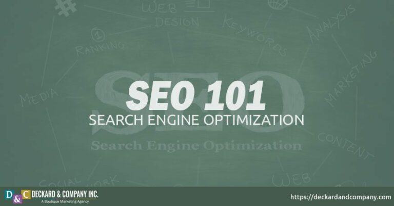 Search Engine Optimization or SEO 101