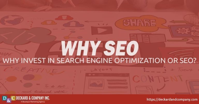 Why do I need to invest in search engine optimization or SEO