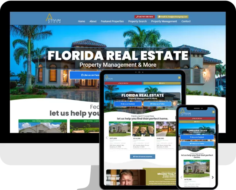 Real Estate website design and development using WordPress by Deckard & Company, a Boutique Marketing Agency
