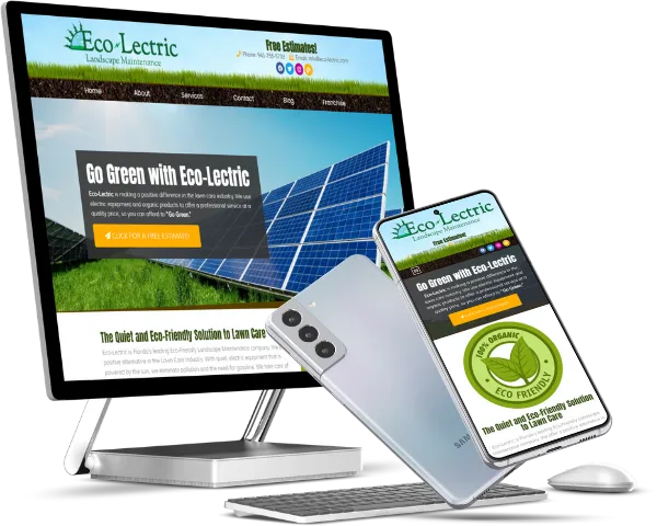 Lawncare or Lawn Care small business website design services by Deckard & Company, a Bradenton, Sarasota Marketing Agency